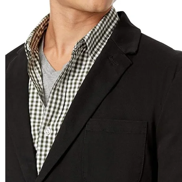 Goodthreads Blazer Men's Size XXL Black Slim-Fit Stretch Twill Academia NWT